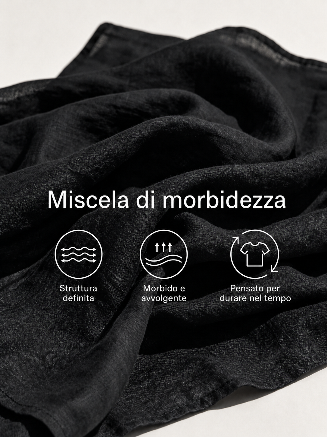 Greta - Maxi abito nero con scollo arricciato e spalline sottili